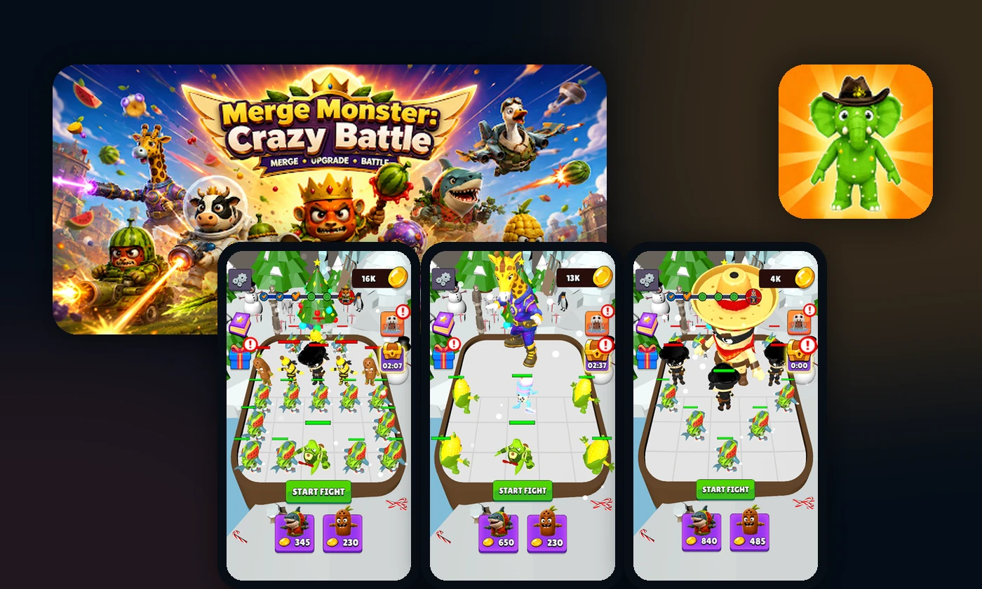 Merge Monster Crazy Battle screenshots